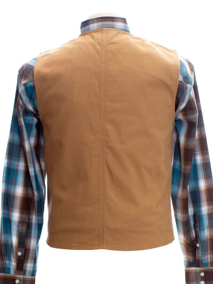 Wyoming Traders CCV-TAN Mens Texas Concealed Carry Canvas Vest Tan front view. If you need any assistance with this item or the purchase of this item please call us at five six one seven four eight eight eight zero one Monday through Saturday 10:00a.m EST to 8:00 p.m EST
