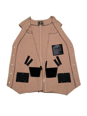 Wyoming Traders CCV-TAN Mens Texas Concealed Carry Canvas Vest Tan inside view. If you need any assistance with this item or the purchase of this item please call us at five six one seven four eight eight eight zero one Monday through Saturday 10:00a.m EST to 8:00 p.m EST