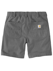 Carhartt 105841-STL Mens Relaxed Fit Rigby Short Steel back view. If you need any assistance with this item or the purchase of this item please call us at five six one seven four eight eight eight zero one Monday through Saturday 10:00a.m EST to 8:00 p.m EST