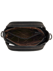 Wrangler WG169-2022BK Womens Genuine Hair On Cowhide Tote/Crossbody Bag Black inside view. If you need any assistance with this item or the purchase of this item please call us at five six one seven four eight eight eight zero one Monday through Saturday 10:00a.m EST to 8:00 p.m EST