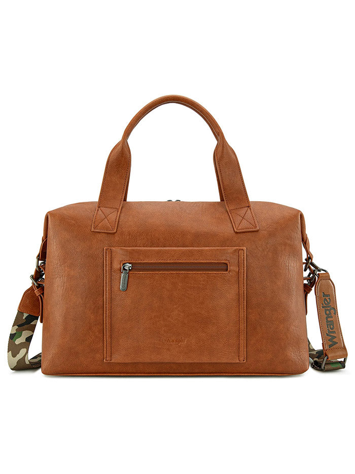 Wrangler WG286-5110GN Womens Camo Print Collection Duffle Bag Green front view. If you need any assistance with this item or the purchase of this item please call us at five six one seven four eight eight eight zero one Monday through Saturday 10:00a.m EST to 8:00 p.m EST