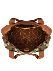 Wrangler WG286-5110GN Womens Camo Print Collection Duffle Bag Green inside view. If you need any assistance with this item or the purchase of this item please call us at five six one seven four eight eight eight zero one Monday through Saturday 10:00a.m EST to 8:00 p.m EST