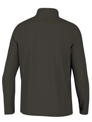 Local Boy Outfitters L1300048-DMO Mens Wafle Half Zip Pullover Deep Mocha back view. If you need any assistance with this item or the purchase of this item please call us at five six one seven four eight eight eight zero one Monday through Saturday 10:00a.m EST to 8:00 p.m EST