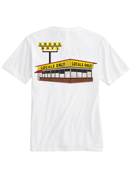Local Boy Outfitters L1000665-WHT Mens Waho Short Sleeve Tee White back view. If you need any assistance with this item or the purchase of this item please call us at five six one seven four eight eight eight zero one Monday through Saturday 10:00a.m EST to 8:00 p.m EST