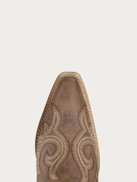 Corral Z5557 Ladies Flames Embroidery Cowboy Boot Brown toe view. If you need any assistance with this item or the purchase of this item please call us at five six one seven four eight eight eight zero one Monday through Saturday 10:00a.m EST to 8:00 p.m EST