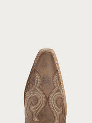Corral Z5557 Ladies Flames Embroidery Cowboy Boot Brown toe view. If you need any assistance with this item or the purchase of this item please call us at five six one seven four eight eight eight zero one Monday through Saturday 10:00a.m EST to 8:00 p.m EST