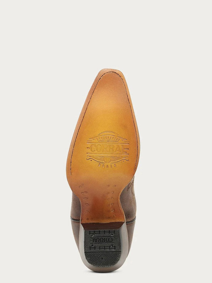 Corral Z5557 Ladies Flames Embroidery Cowboy Boot Brown side / front view pair. If you need any assistance with this item or the purchase of this item please call us at five six one seven four eight eight eight zero one Monday through Saturday 10:00a.m EST to 8:00 p.m EST