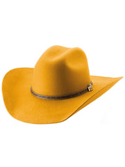 Bullhide LIFE WITH YOU 0870MU 4X Premium Wool Hat Mustard side / front view. If you need any assistance with this item or the purchase of this item please call us at five six one seven four eight eight eight zero one Monday through Saturday 10:00a.m EST to 8:00 p.m EST
