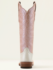 Ariat 10061327 Womens Futurity Blanche Western Boot Ivory Pearl back view. If you need any assistance with this item or the purchase of this item please call us at five six one seven four eight eight eight zero one Monday through Saturday 10:00a.m EST to 8:00 p.m EST