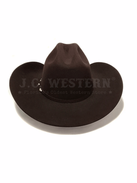 Serratelli BEAUMONT4E3BC 6X Felt Western Hat Black Cherry back view. If you need any assistance with this item or the purchase of this item please call us at five six one seven four eight eight eight zero one Monday through Saturday 10:00a.m EST to 8:00 p.m EST