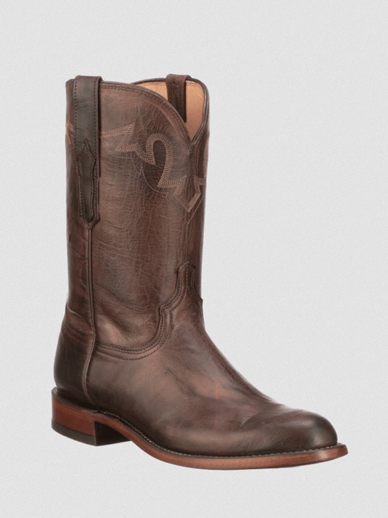 Lucchese CL6510.C2 Mens Sunset Roper Chocolate front and side view. If you need any assistance with this item or the purchase of this item please call us at five six one seven four eight eight eight zero one Monday through Saturday 10:00a.m EST to 8:00 p.m EST