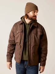 Ariat 10046385 Mens Grizzly 2.0 Canvas Conceal and Carry Jacket Bracken front view. If you need any assistance with this item or the purchase of this item please call us at five six one seven four eight eight eight zero one Monday through Saturday 10:00a.m EST to 8:00 p.m EST