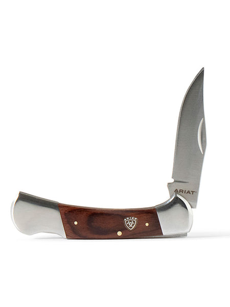 Ariat A710011102 Smooth Blade Knife Brown side view. If you need any assistance with this item or the purchase of this item please call us at five six one seven four eight eight eight zero one Monday through Saturday 10:00a.m EST to 8:00 p.m EST