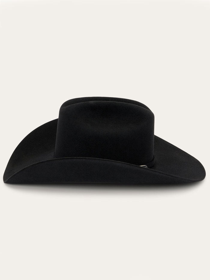 Stetson SFSKYL-724207 SKYLINE 6X Profile 72 Felt Hat Black side / front view. If you need any assistance with this item or the purchase of this item please call us at five six one seven four eight eight eight zero one Monday through Saturday 10:00a.m EST to 8:00 p.m EST