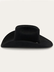 Stetson SFSKYL-724207 SKYLINE 6X Profile 72 Felt Hat Black side view. If you need any assistance with this item or the purchase of this item please call us at five six one seven four eight eight eight zero one Monday through Saturday 10:00a.m EST to 8:00 p.m EST
