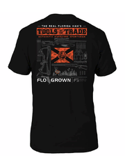 FloGrown FGM-1599 Mens Hunting Tools of the Trade Tee Black back view. If you need any assistance with this item or the purchase of this item please call us at five six one seven four eight eight eight zero one Monday through Saturday 10:00a.m EST to 8:00 p.m EST