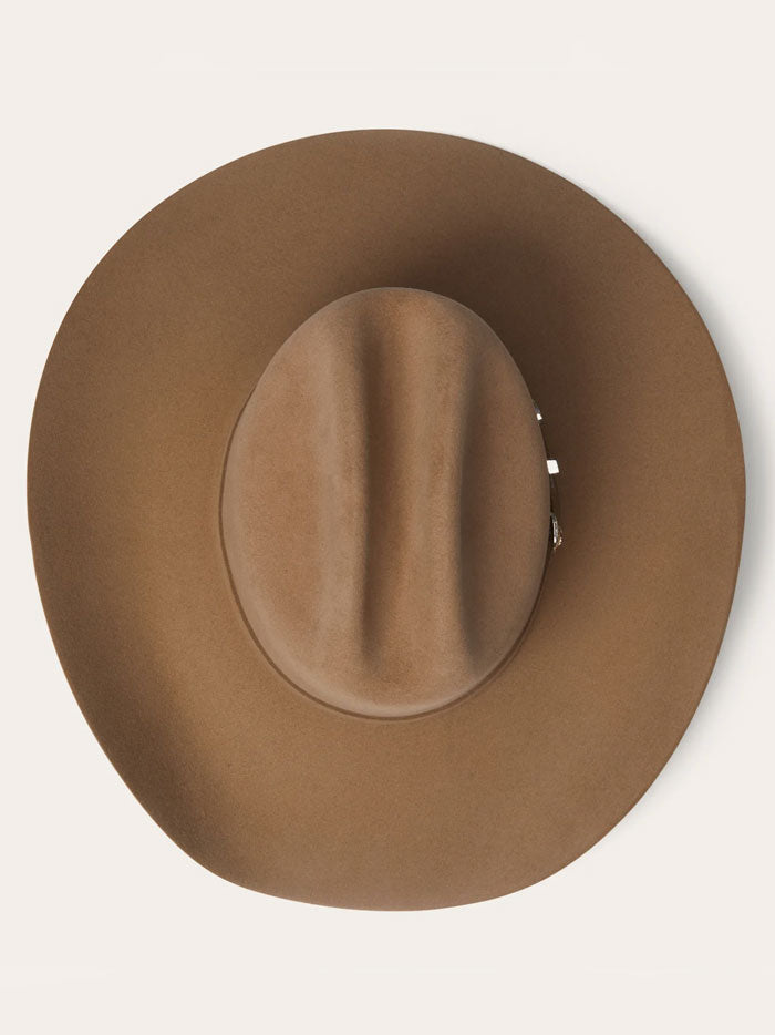 Stetson SFSHAS-7242E5 SHASTA 10X Premier Felt Western Hat Sahara side / front view. If you need any assistance with this item or the purchase of this item please call us at five six one seven four eight eight eight zero one Monday through Saturday 10:00a.m EST to 8:00 p.m EST