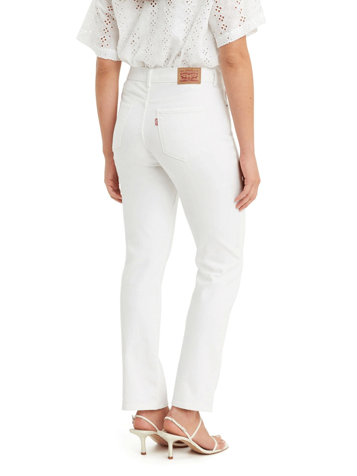 Levi's 392500049 Womens Classic Straight Jean Simply White front view. If you need any assistance with this item or the purchase of this item please call us at five six one seven four eight eight eight zero one Monday through Saturday 10:00a.m EST to 8:00 p.m EST