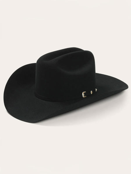 Stetson SFEPTN-754007 El Patron 30X Premier Felt Hat Black side / front view. If you need any assistance with this item or the purchase of this item please call us at five six one seven four eight eight eight zero one Monday through Saturday 10:00a.m EST to 8:00 p.m EST