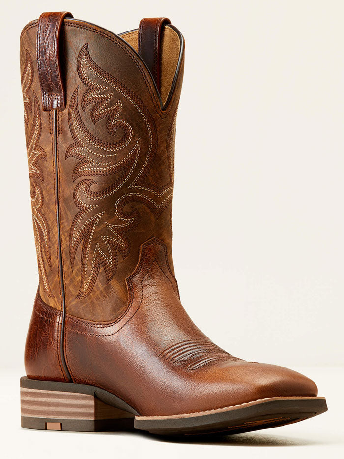 Ariat 10050936 Mens Slingshot Cowboy Boot Beasty Brown Rugged Tan outer side / front view. If you need any assistance with this item or the purchase of this item please call us at five six one seven four eight eight eight zero one Monday through Saturday 10:00a.m EST to 8:00 p.m EST