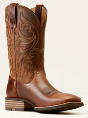 Ariat 10050936 Mens Slingshot Cowboy Boot Beasty Brown Rugged Tan inner side / front view. If you need any assistance with this item or the purchase of this item please call us at five six one seven four eight eight eight zero one Monday through Saturday 10:00a.m EST to 8:00 p.m EST