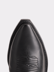 Lucchese N1597.54 Mens BART Cowhide Western Snip Toe Boot Black toe view. If you need any assistance with this item or the purchase of this item please call us at five six one seven four eight eight eight zero one Monday through Saturday 10:00a.m EST to 8:00 p.m EST