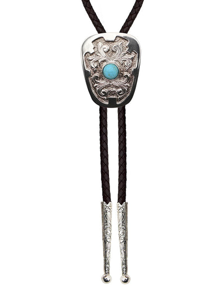 AndWest BOLIC05 Iconic Vines with Turquoise Bead Bolo Antique Silver. If you need any assistance with this item or the purchase of this item please call us at five six one seven four eight eight eight zero one Monday through Saturday 10:00a.m EST to 8:00 p.m EST