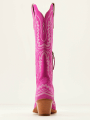 Ariat 10046859 Womens Casanova Western Boot Haute Pink Suede back view. If you need any assistance with this item or the purchase of this item please call us at five six one seven four eight eight eight zero one Monday through Saturday 10:00a.m EST to 8:00 p.m EST