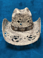 Bullhide GIRL NEXT DOOR 2586 Fashion Western Straw Hat Brown front view. If you need any assistance with this item or the purchase of this item please call us at five six one seven four eight eight eight zero one Monday through Saturday 10:00a.m EST to 8:00 p.m EST