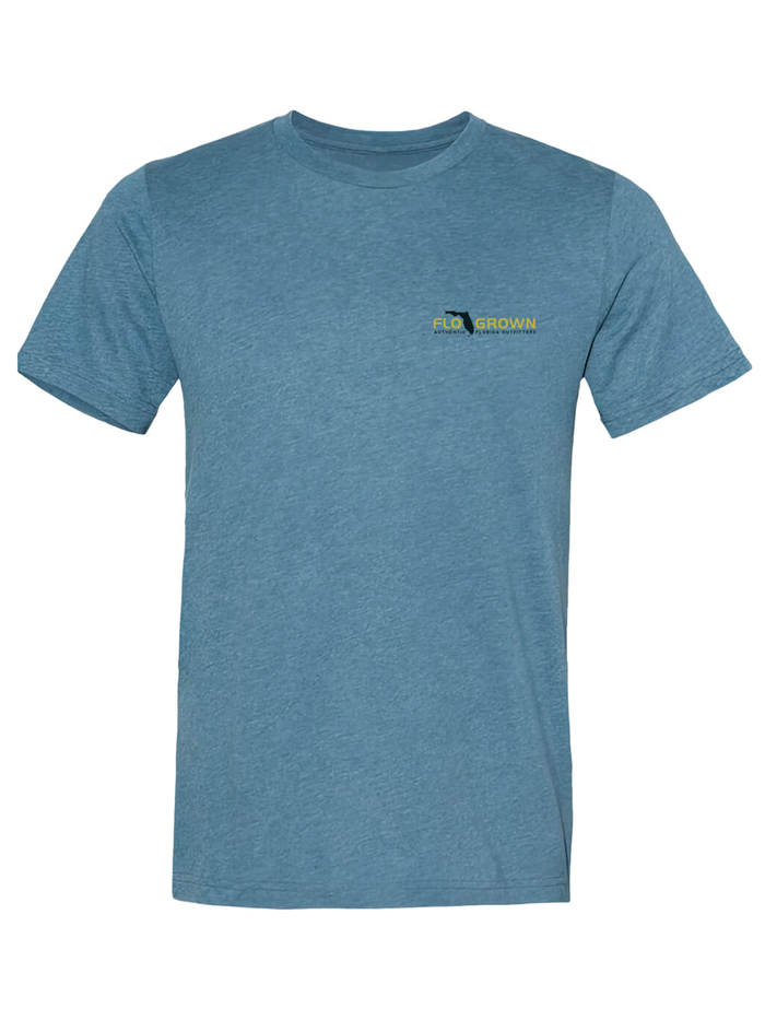 FloGrown FGM-1880 Mens Night Hunting Tee Bermuda Blackout back view. If you need any assistance with this item or the purchase of this item please call us at five six one seven four eight eight eight zero one Monday through Saturday 10:00a.m EST to 8:00 p.m EST

