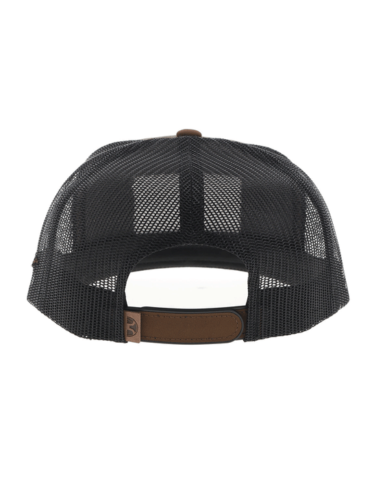 Hooey 2510T-BRBK LIBERTY ROPER 6 Panel Trucker Cap With Leather Patch Brown back view. If you need any assistance with this item or the purchase of this item please call us at five six one seven four eight eight eight zero one Monday through Saturday 10:00a.m EST to 8:00 p.m EST