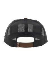 Hooey 2510T-BRBK LIBERTY ROPER 6 Panel Trucker Cap With Leather Patch Brown back view. If you need any assistance with this item or the purchase of this item please call us at five six one seven four eight eight eight zero one Monday through Saturday 10:00a.m EST to 8:00 p.m EST