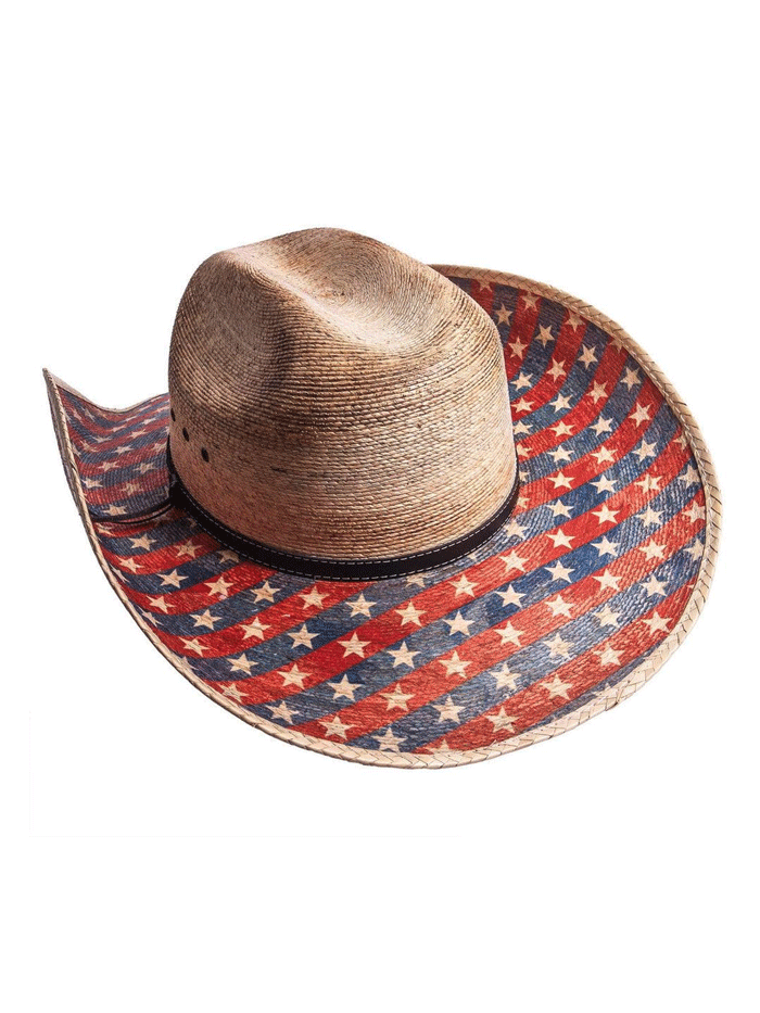 American Hat Makers PATRIOT Straw Western Hat Natural front and side view. If you need any assistance with this item or the purchase of this item please call us at five six one seven four eight eight eight zero one Monday through Saturday 10:00a.m EST to 8:00 p.m EST