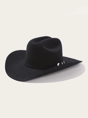 Stetson SFSHAS-724207 SHASTA 10X Premier Felt Western Hat Black front and side view. If you need any assistance with this item or the purchase of this item please call us at five six one seven four eight eight eight zero one Monday through Saturday 10:00a.m EST to 8:00 p.m EST
