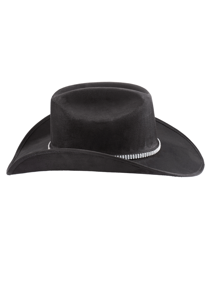Bullhide BELONG TOGETHER 0876BL Faux Felt Western Hat Black front and side view. If you need any assistance with this item or the purchase of this item please call us at five six one seven four eight eight eight zero one Monday through Saturday 10:00a.m EST to 8:00 p.m EST