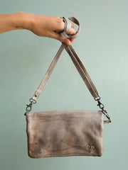 Bed Stu A621040-LTGRRS-X Womens Cadence 3 In 1 Handbag Light Grey Rustic alternate front view. If you need any assistance with this item or the purchase of this item please call us at five six one seven four eight eight eight zero one Monday through Saturday 10:00a.m EST to 8:00 p.m EST
