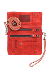 Bed Stu A621040-RDRS-X Womens Cadence 3 In 1 Handbag Red Rustic inside view. If you need any assistance with this item or the purchase of this item please call us at five six one seven four eight eight eight zero one Monday through Saturday 10:00a.m EST to 8:00 p.m EST
