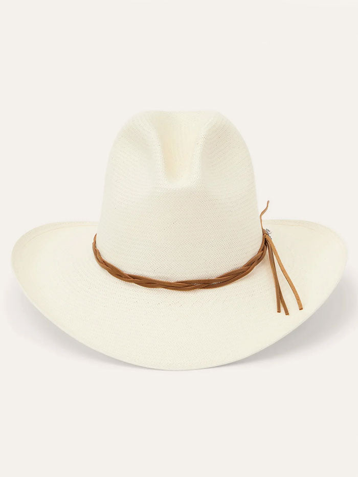 Stetson SSGUSS-563681 GUS 10X Straw Cowboy Hat Natural side / front view. If you need any assistance with this item or the purchase of this item please call us at five six one seven four eight eight eight zero one Monday through Saturday 10:00a.m EST to 8:00 p.m EST