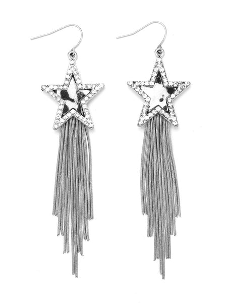 Cowgirl Confetti CCERR127 All Charisma Earrings Silver front view. If you need any assistance with this item or the purchase of this item please call us at five six one seven four eight eight eight zero one Monday through Saturday 10:00a.m EST to 8:00 p.m EST
