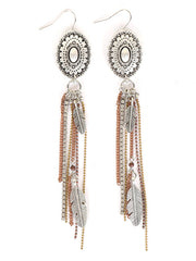 Cowgirl Confetti CCERR93 Angel of Mine Earrings Silver front view. If you need any assistance with this item or the purchase of this item please call us at five six one seven four eight eight eight zero one Monday through Saturday 10:00a.m EST to 8:00 p.m EST