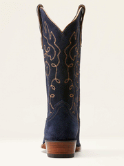 Ariat 10053793 Womens Jukebox Western Boot Polo Blue Suede back view. If you need any assistance with this item or the purchase of this item please call us at five six one seven four eight eight eight zero one Monday through Saturday 10:00a.m EST to 8:00 p.m EST

