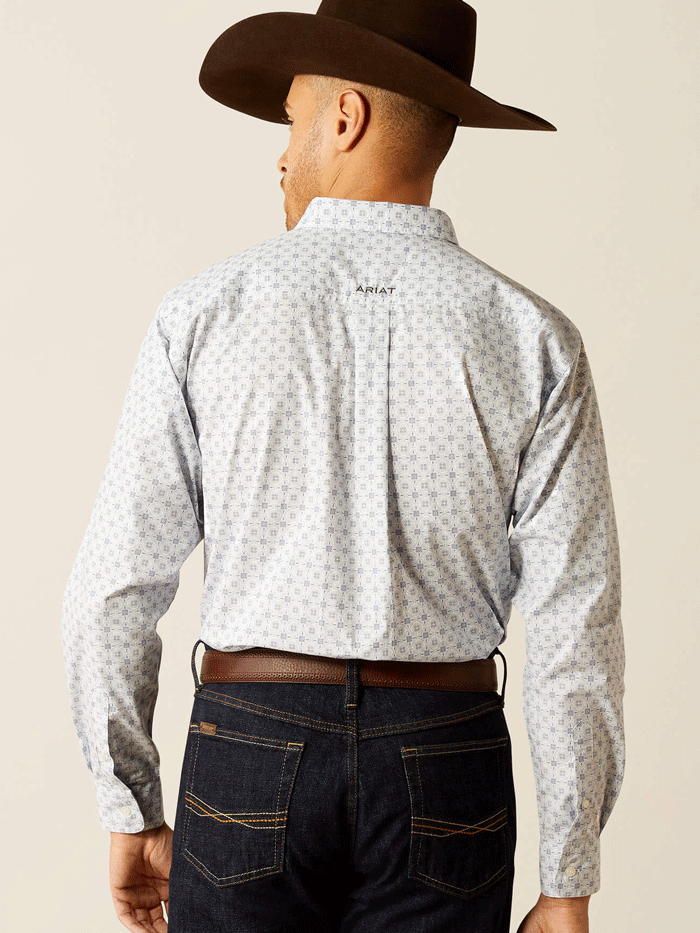 Ariat 10052624 Mens Team Kody Classic Fit Shirt Light Blue front view. If you need any assistance with this item or the purchase of this item please call us at five six one seven four eight eight eight zero one Monday through Saturday 10:00a.m EST to 8:00 p.m EST