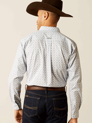 Ariat 10052624 Mens Team Kody Classic Fit Shirt Light Blue back view. If you need any assistance with this item or the purchase of this item please call us at five six one seven four eight eight eight zero one Monday through Saturday 10:00a.m EST to 8:00 p.m EST