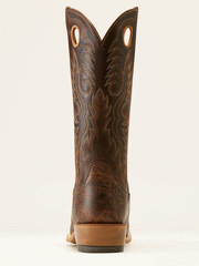 Ariat 10051033 Mens Ringer Cowboy Boot Toffee Crunch Dark Brown back view. If you need any assistance with this item or the purchase of this item please call us at five six one seven four eight eight eight zero one Monday through Saturday 10:00a.m EST to 8:00 p.m EST