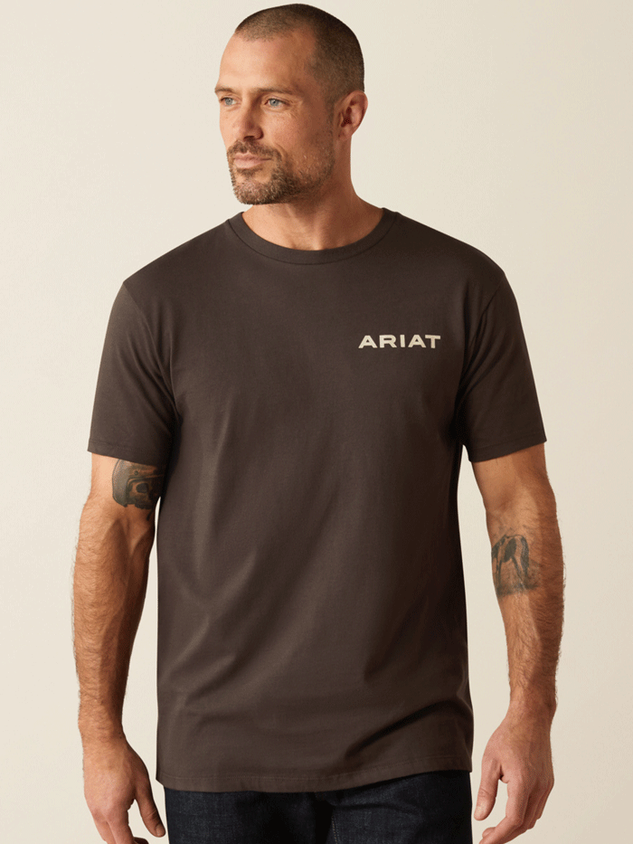 Ariat 10053990 Mens Ambush Camo T-Shirt Charcoal back. If you need any assistance with this item or the purchase of this item please call us at five six one seven four eight eight eight zero one Monday through Saturday 10:00a.m EST to 8:00 p.m EST