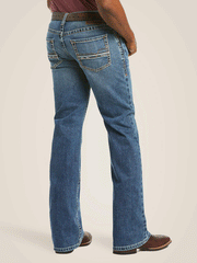 Ariat 10021879 Mens M5 Slim Stretch Stillwell Stackable Straight Leg Jean Fargo back and side view. If you need any assistance with this item or the purchase of this item please call us at five six one seven four eight eight eight zero one Monday through Saturday 10:00a.m EST to 8:00 p.m EST