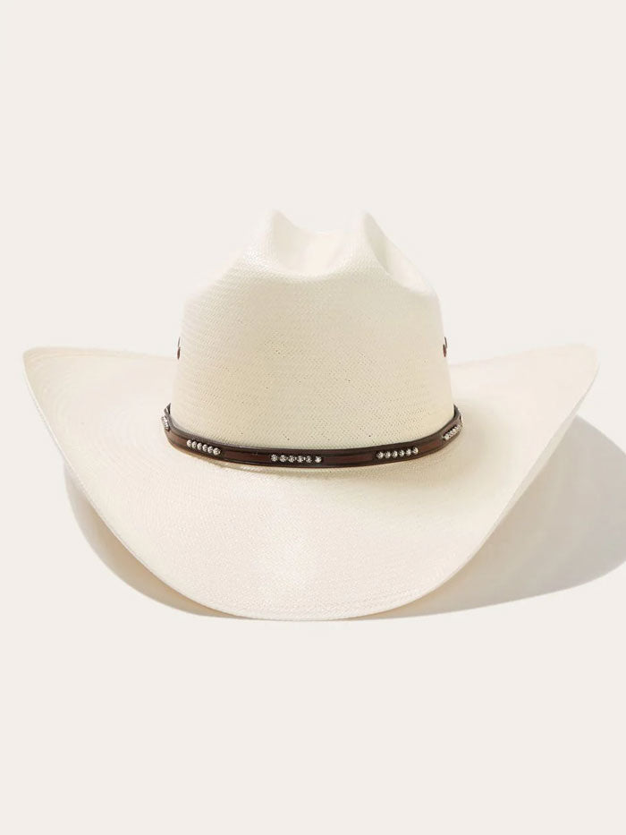 Stetson SSLLNO-304281 LLANO 10X Straw Hat Natural side / front view. If you need any assistance with this item or the purchase of this item please call us at five six one seven four eight eight eight zero one Monday through Saturday 10:00a.m EST to 8:00 p.m EST