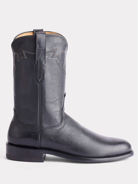 Lucchese CL6505.C2 Mens Sunset Roper Boot Black side view. If you need any assistance with this item or the purchase of this item please call us at five six one seven four eight eight eight zero one Monday through Saturday 10:00a.m EST to 8:00 p.m EST