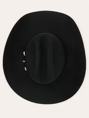 Stetson SBDNCN-724207 DUNCAN 4X Buffalo Felt Hat Black view from above. If you need any assistance with this item or the purchase of this item please call us at five six one seven four eight eight eight zero one Monday through Saturday 10:00a.m EST to 8:00 p.m EST