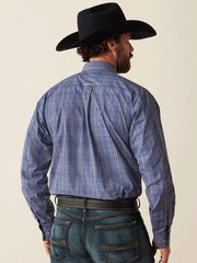 Ariat 10054092 Mens Pro Series Creed Classic Fit Shirt Grey Blue back. If you need any assistance with this item or the purchase of this item please call us at five six one seven four eight eight eight zero one Monday through Saturday 10:00a.m EST to 8:00 p.m EST